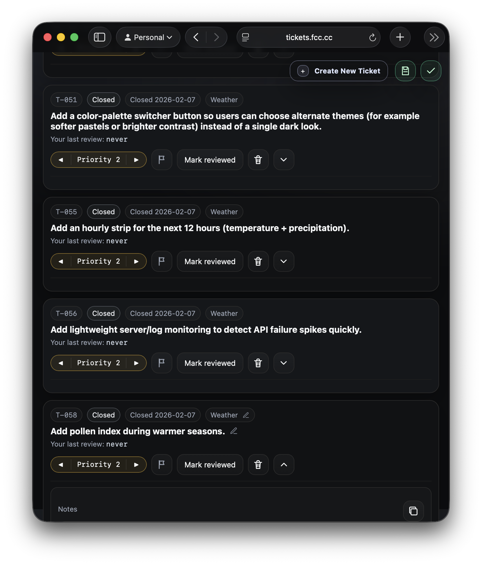 tickets.fcc.cc demonstration